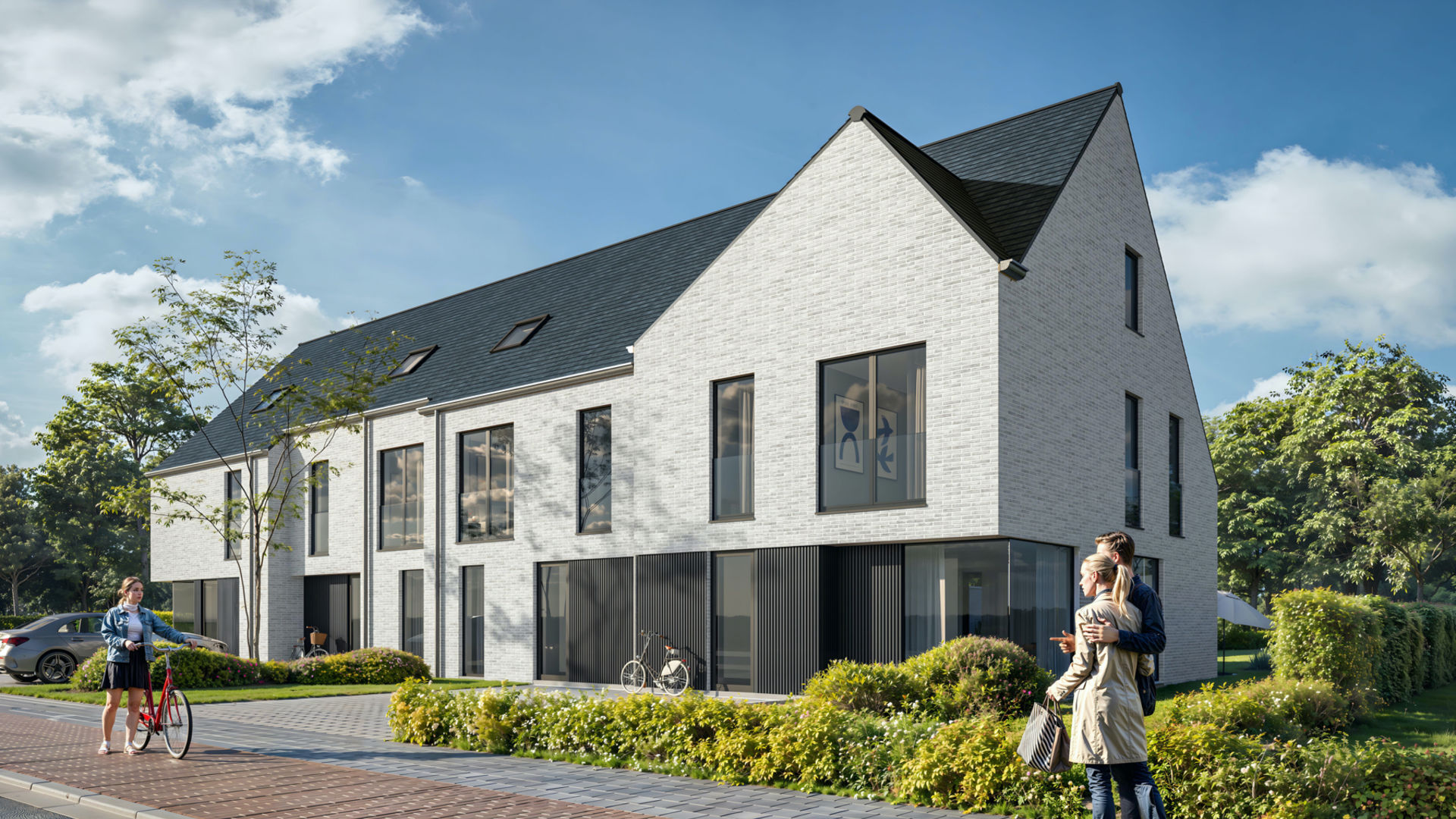 Nieuw project met 4 woningen met prachtig zicht